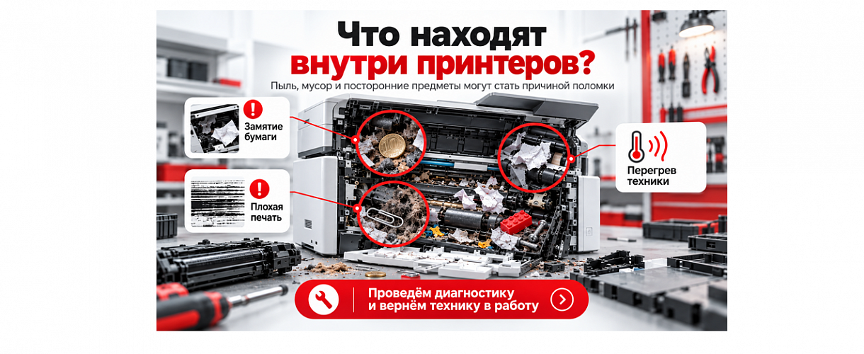 Что мастера находят внутри принтеров?