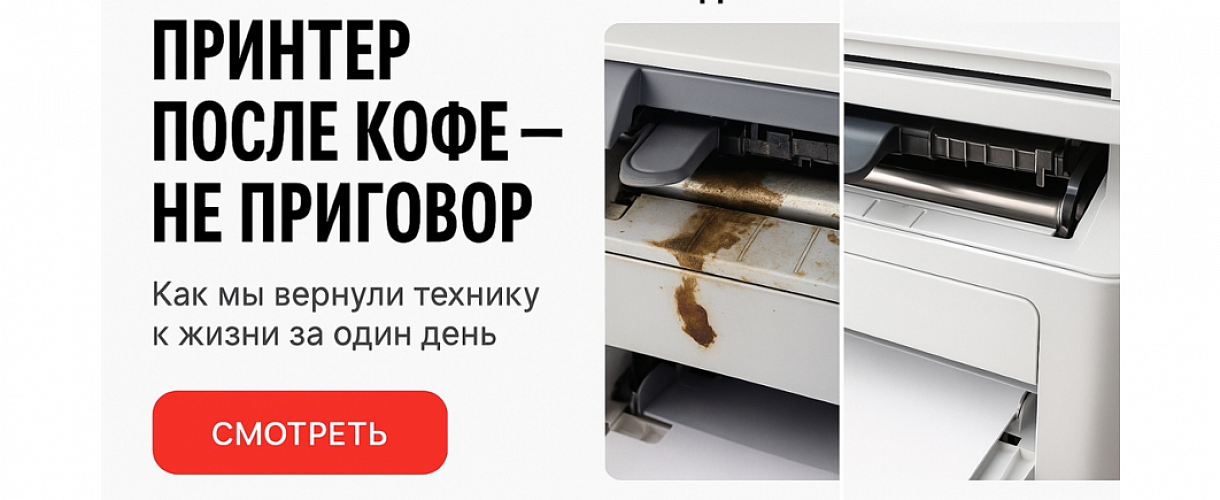 До и после: восстановление принтера после заливки 