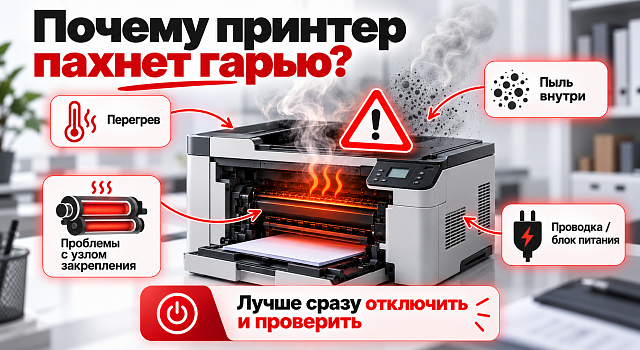 Почему принтер пахнет гарью? И почему это нельзя игнорировать