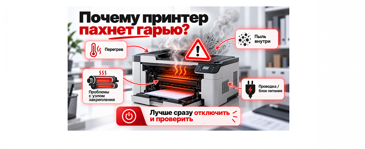 Почему принтер пахнет гарью? И почему это нельзя игнорировать